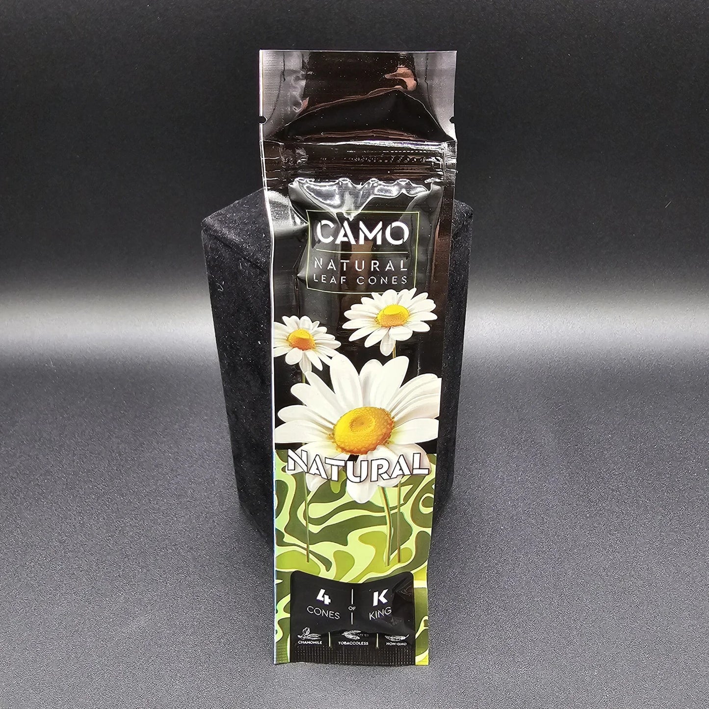 Camo Natrual Leaf Cones 12ct Natural 4pk  King Size