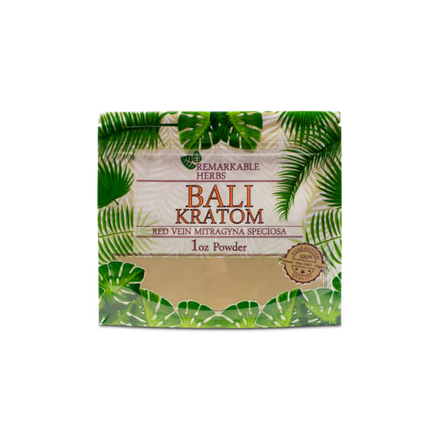 Remarkable Herbs 1oz Bali Red Vein Kratom Powder