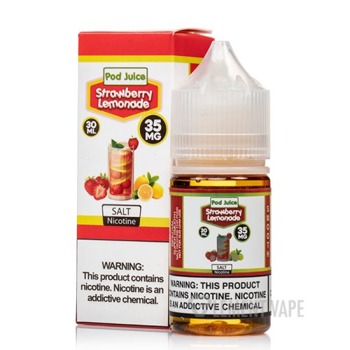 Pod Juice Strawberry Lemonade 35mg 30ml Salt Nic