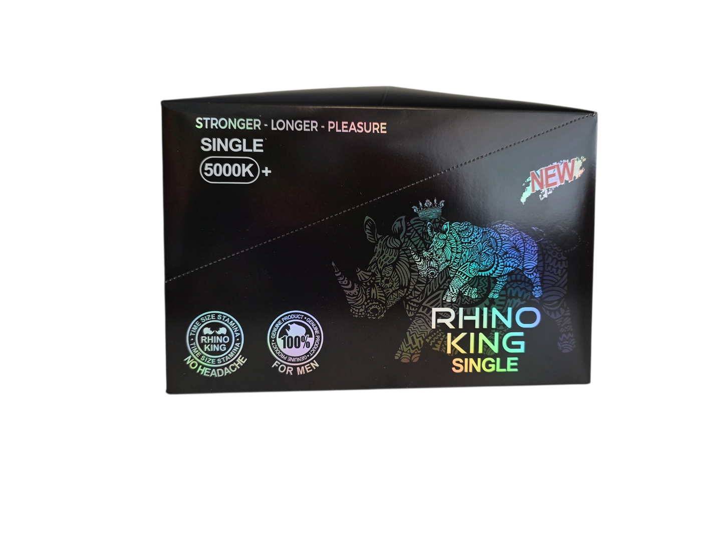 Rhino King 5000k+ 1ct 24pk Box - Black