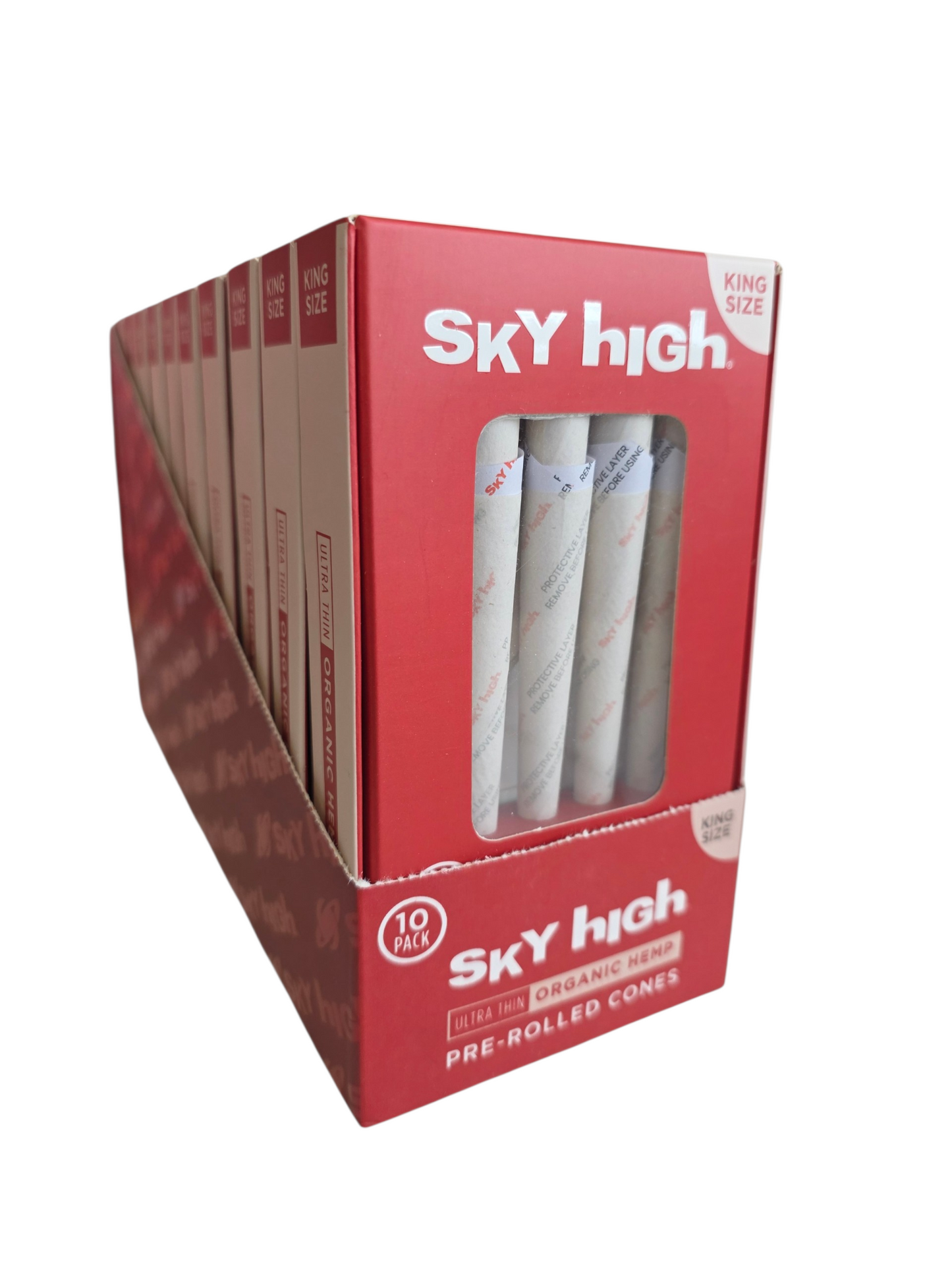 Sky High Cones King Size Organic Hemp 10ct 10pk