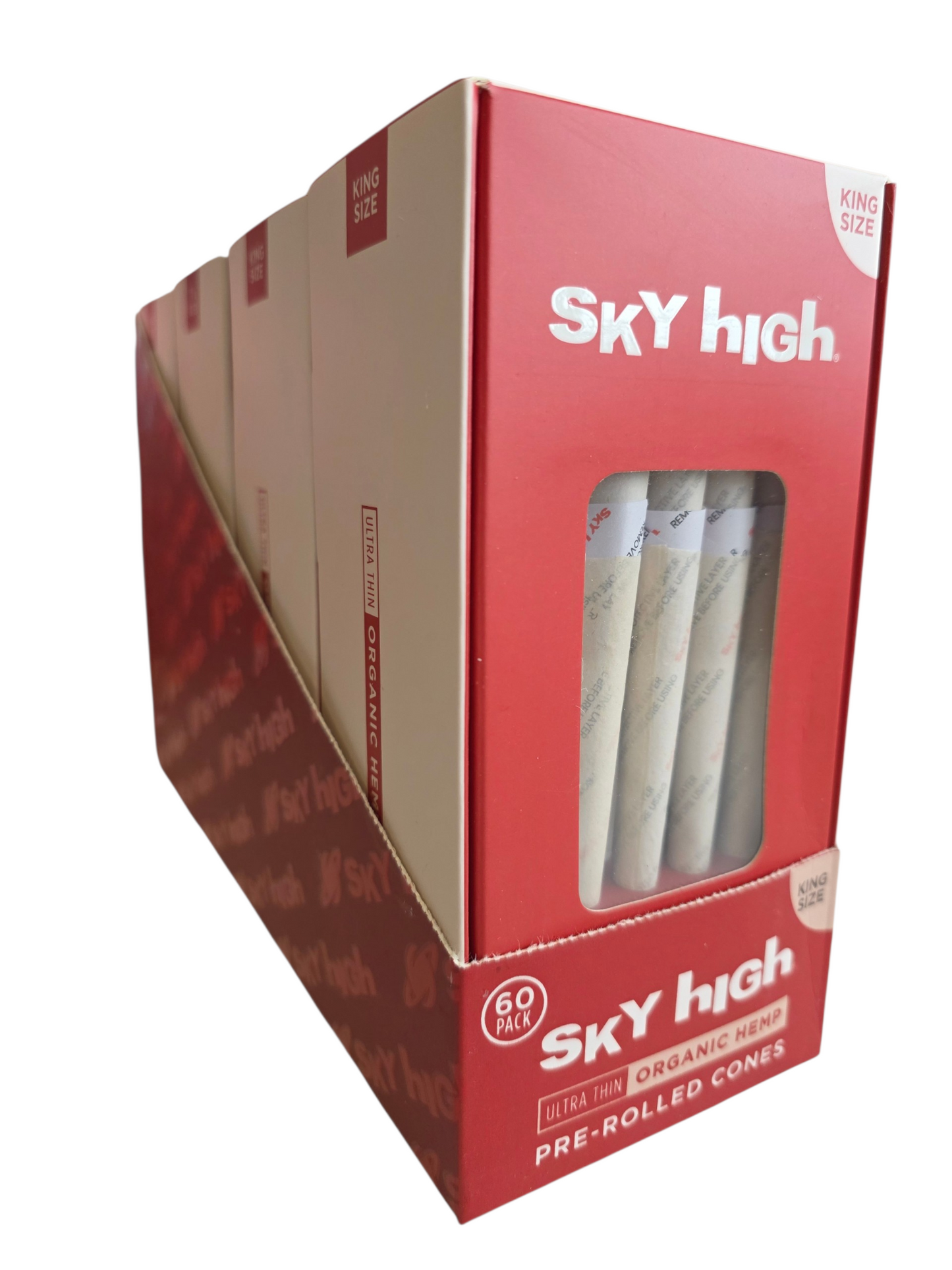Sky High Cones King Size Organic Hemp 60ct 4pk