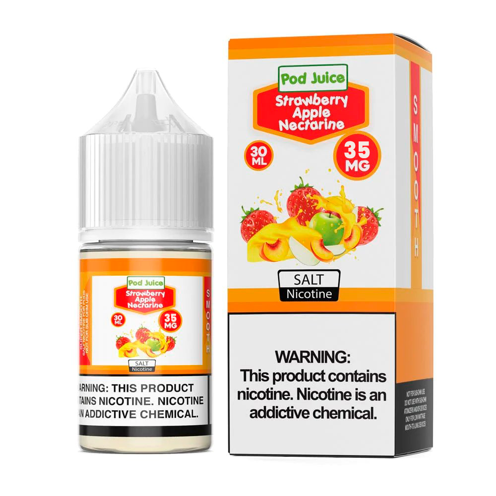 Pod Juice Strawberry Apple Nec 35mg 30ml Salt Nic