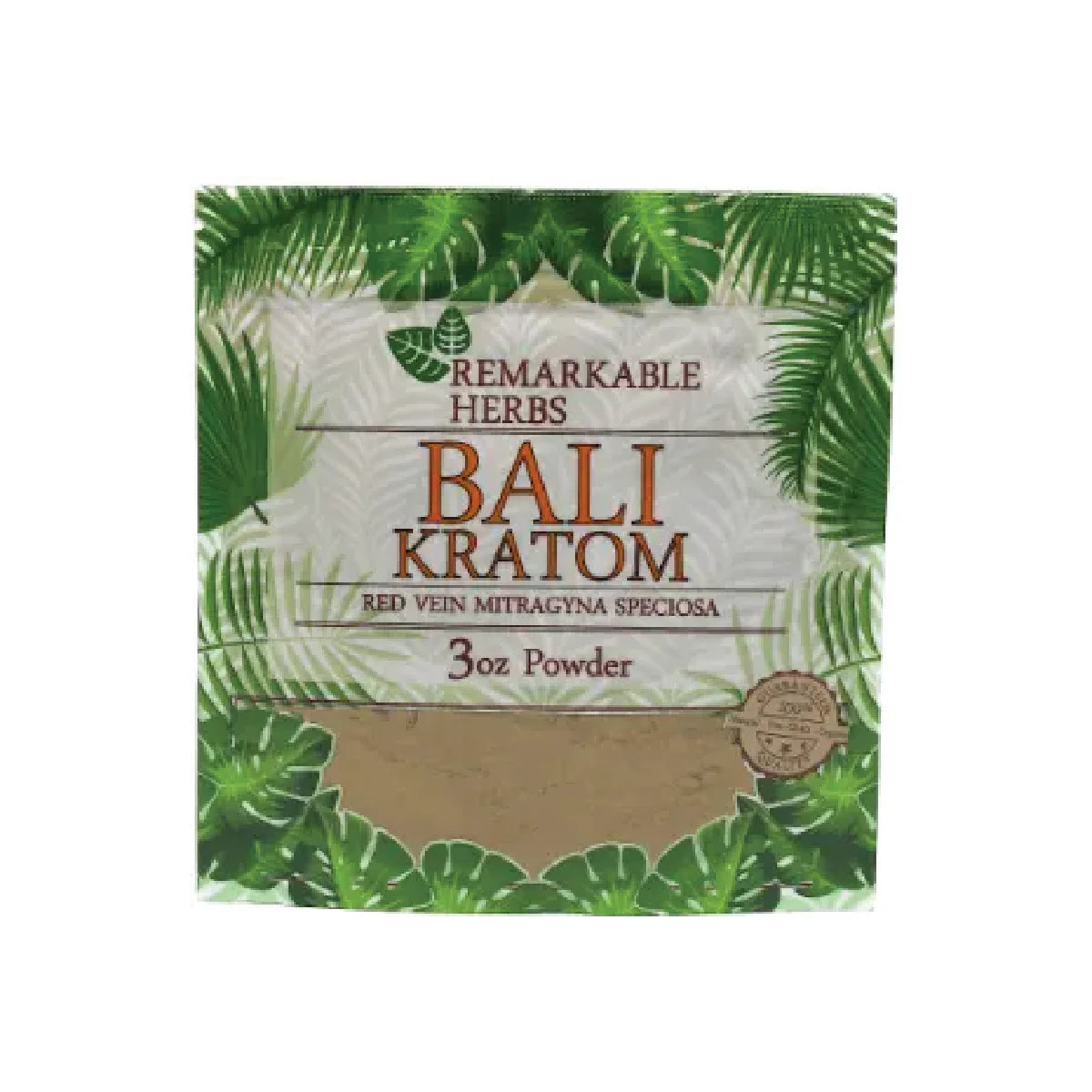 Remarkable Herbs 3oz Bali Red Vein Kratom Powder