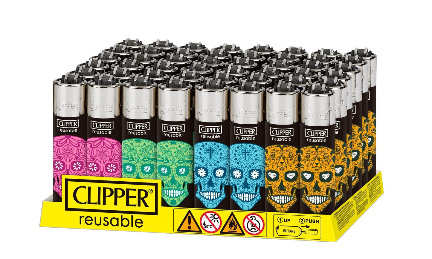 Clipper Classic Large Printed-Mexican Skulls