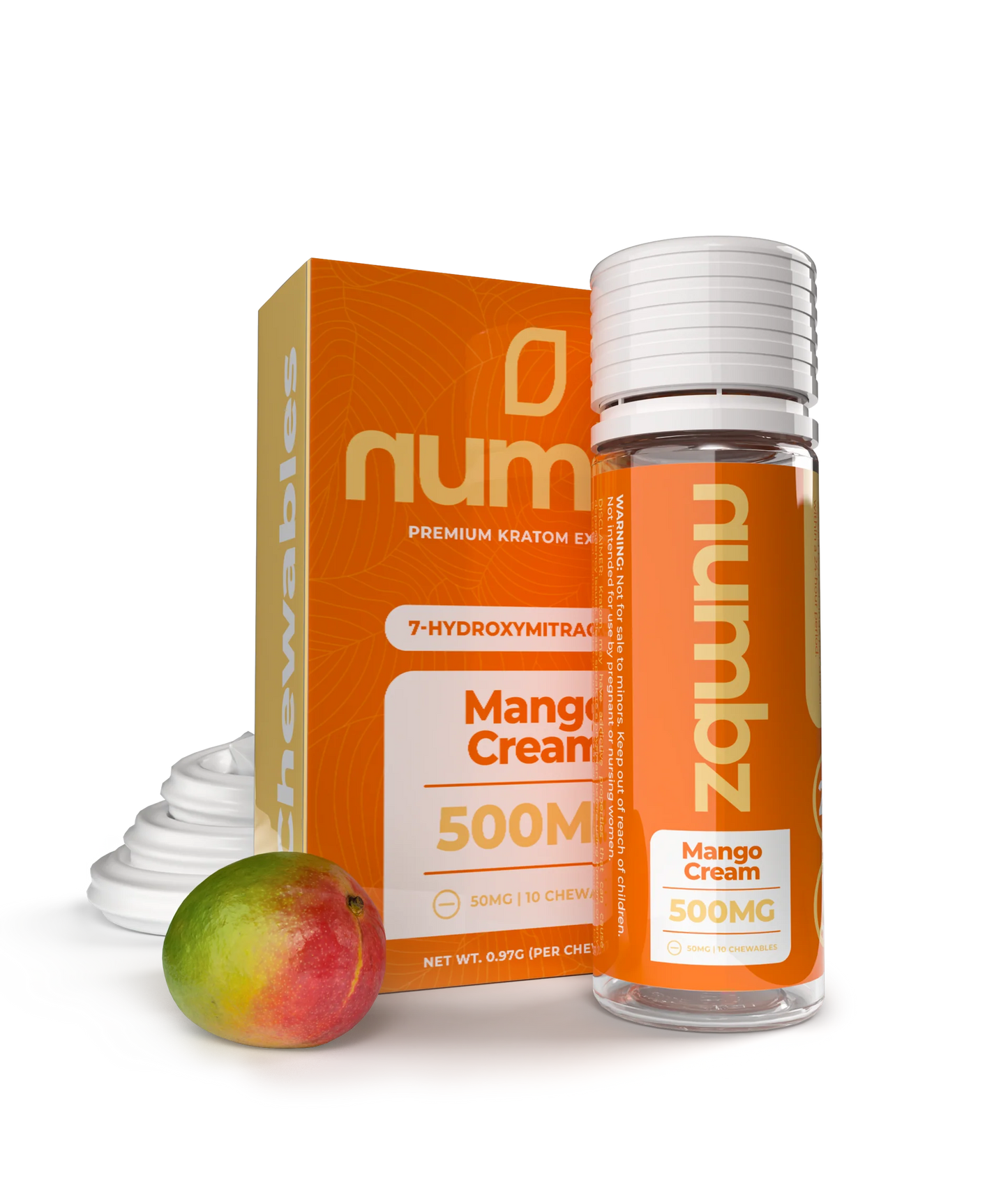 Numbz 500mg Mango Cream 500mg 10ct 5pk
