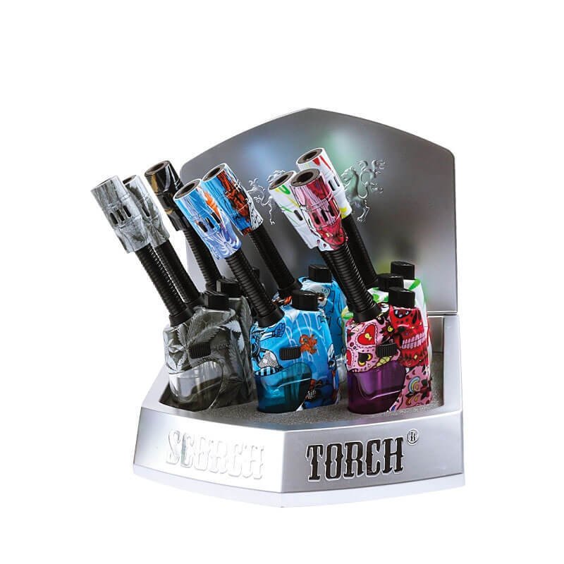 Scorch Torch 6" Bendable Torch Ass. Design 12ct 61685-1