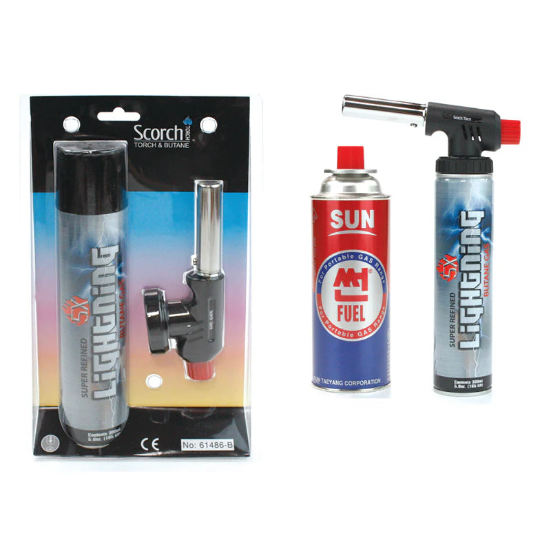 Scorch Torch Large Universal Torch Top 61486-B w/ Butane Can