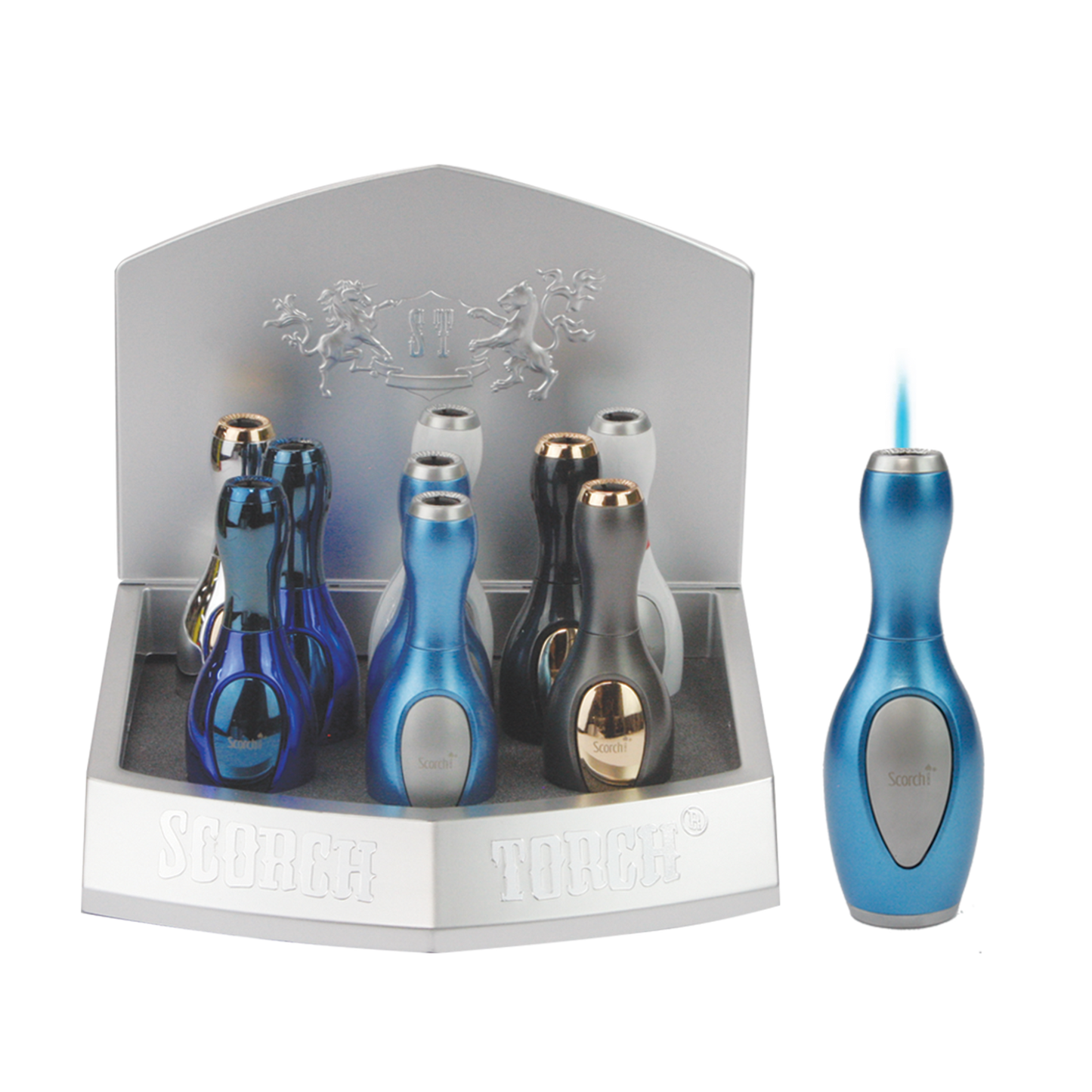 Scorch Torch Bowling Pin shape Torch 61523-1 Scorch 9ct