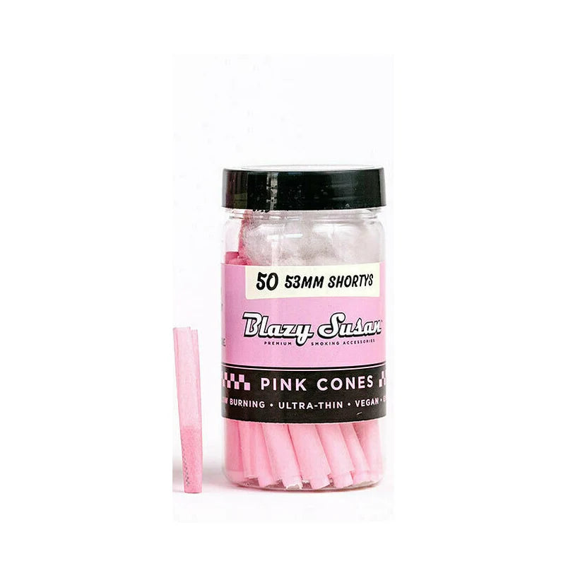 Blazy Susan Pink 53mm Cones 50ct