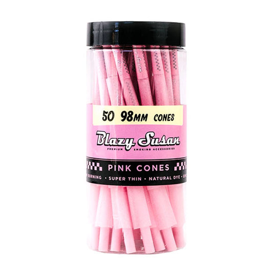 Blazy Susan Pink 98mm Cones 50ct