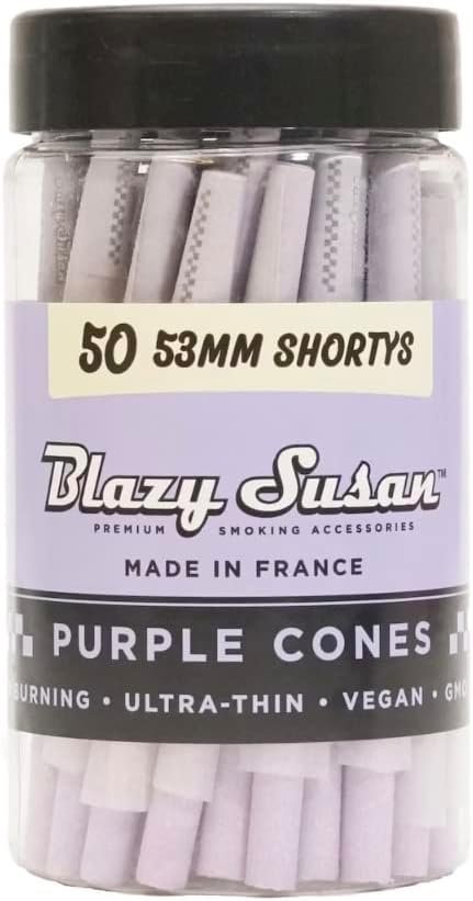 Blazy Susan Purple 53mm Cones 50ct