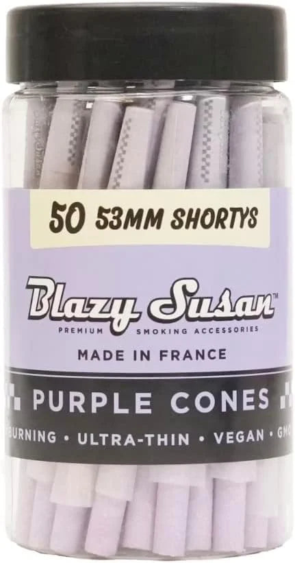 Blazy Susan 53mm Cones 50ct - Purple