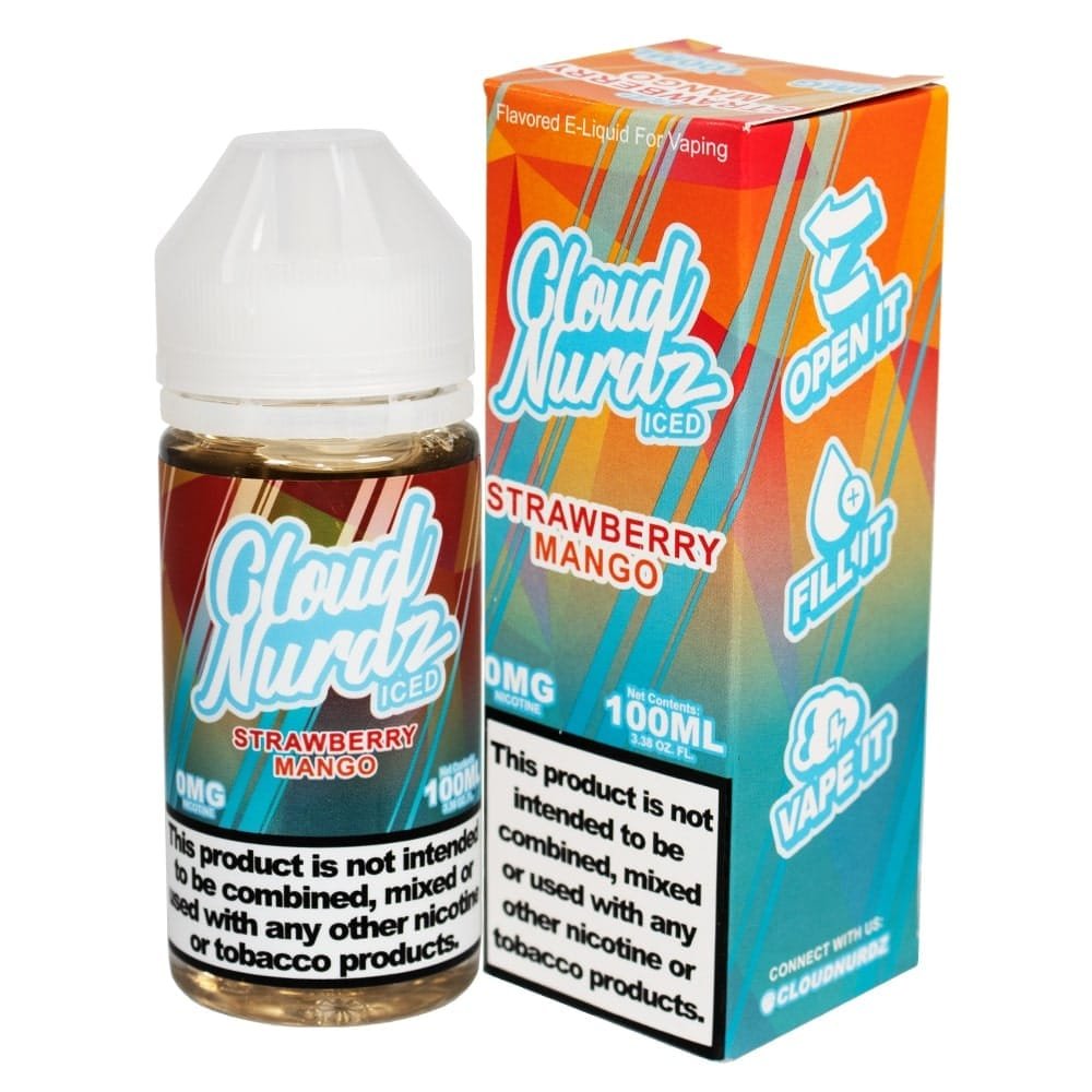 Cloud Nurdz Iced Strawberry Mango 0mg 100ml