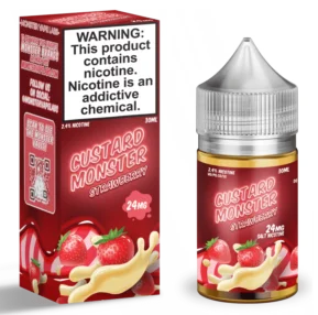 Custard Monster Strawberry 24mg 30ml Salt Nic