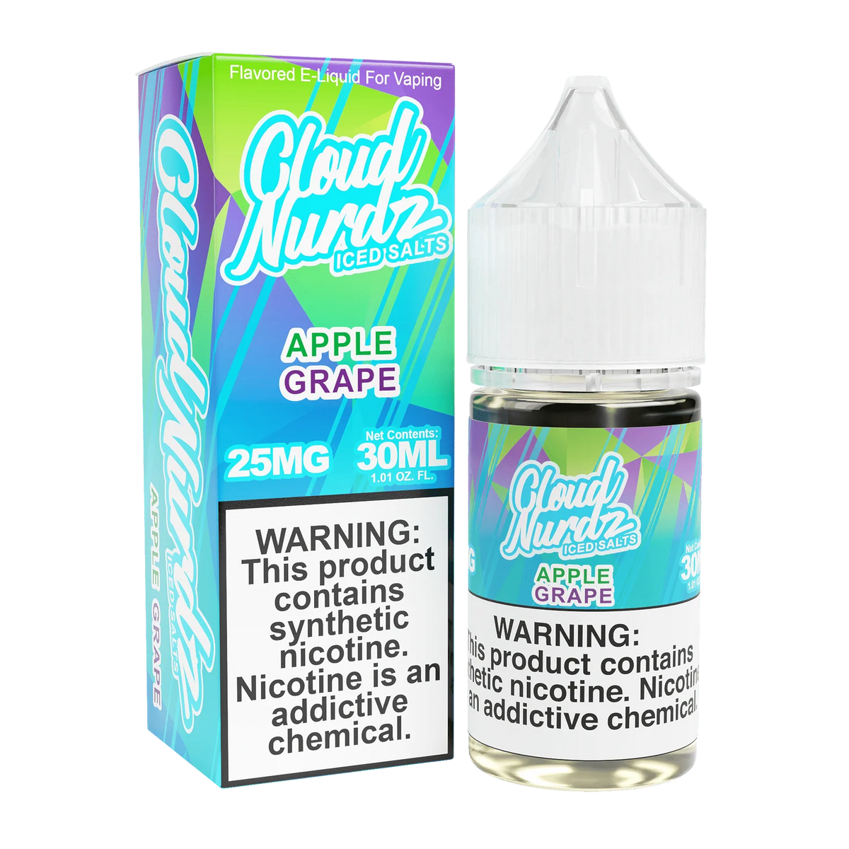 Cloud Nurdz Apple Grape 25mg 30ml Salt Nic