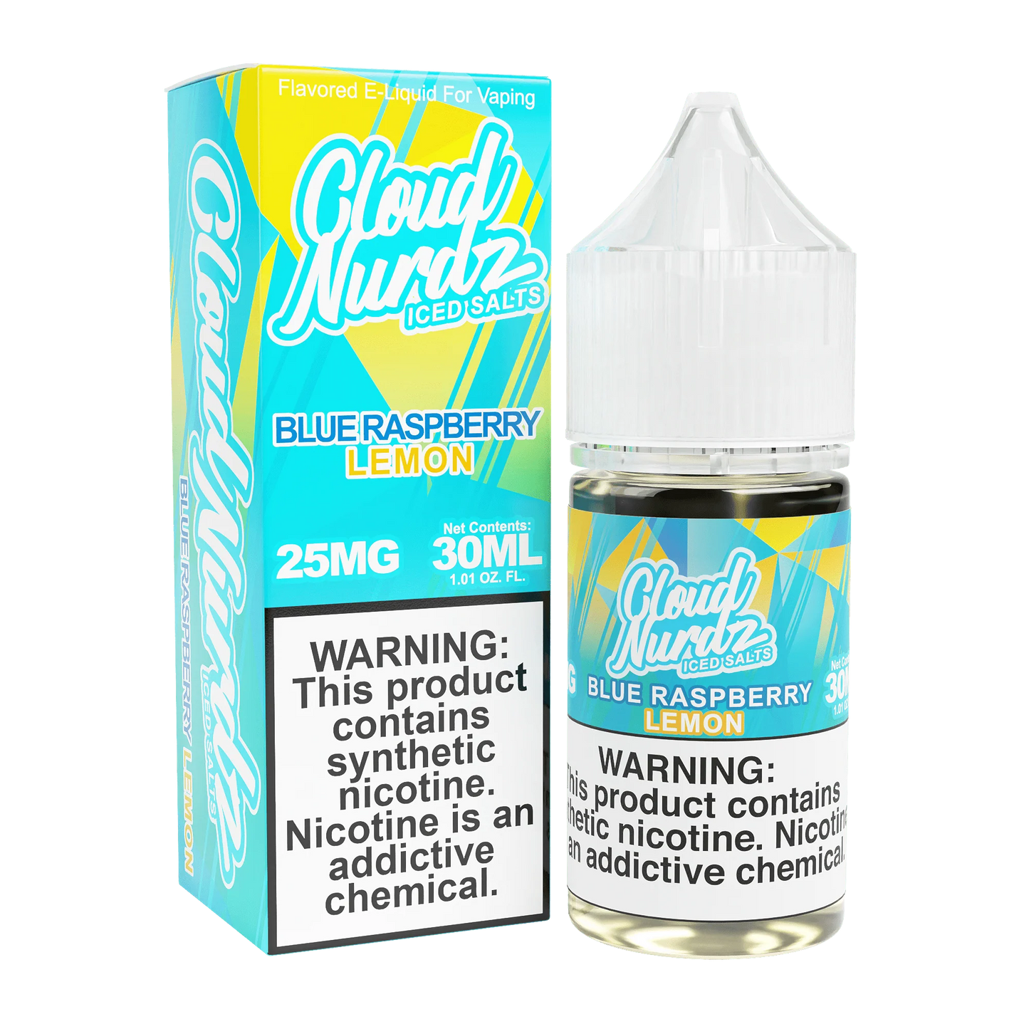 Cloud Nurdz Iced Blue Raspberry Lemon 25mg 30ml Salt Nic