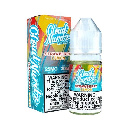 Cloud Nurdz Strawberry Lemon Iced 25mg 30ml Salt Nic