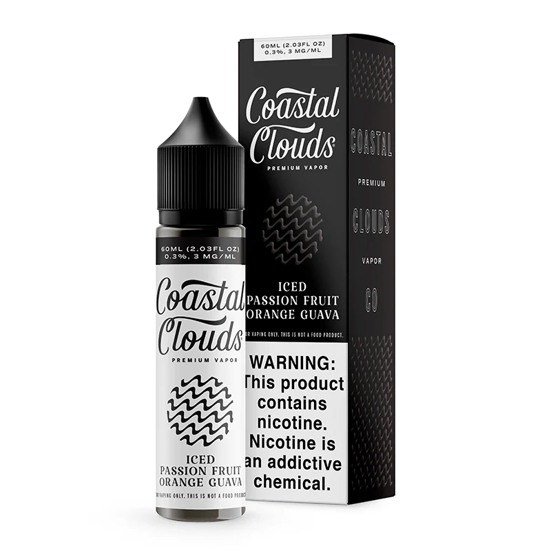 Coastal Clouds Iced Passion Fruit Oran Guava 3mg 60ml