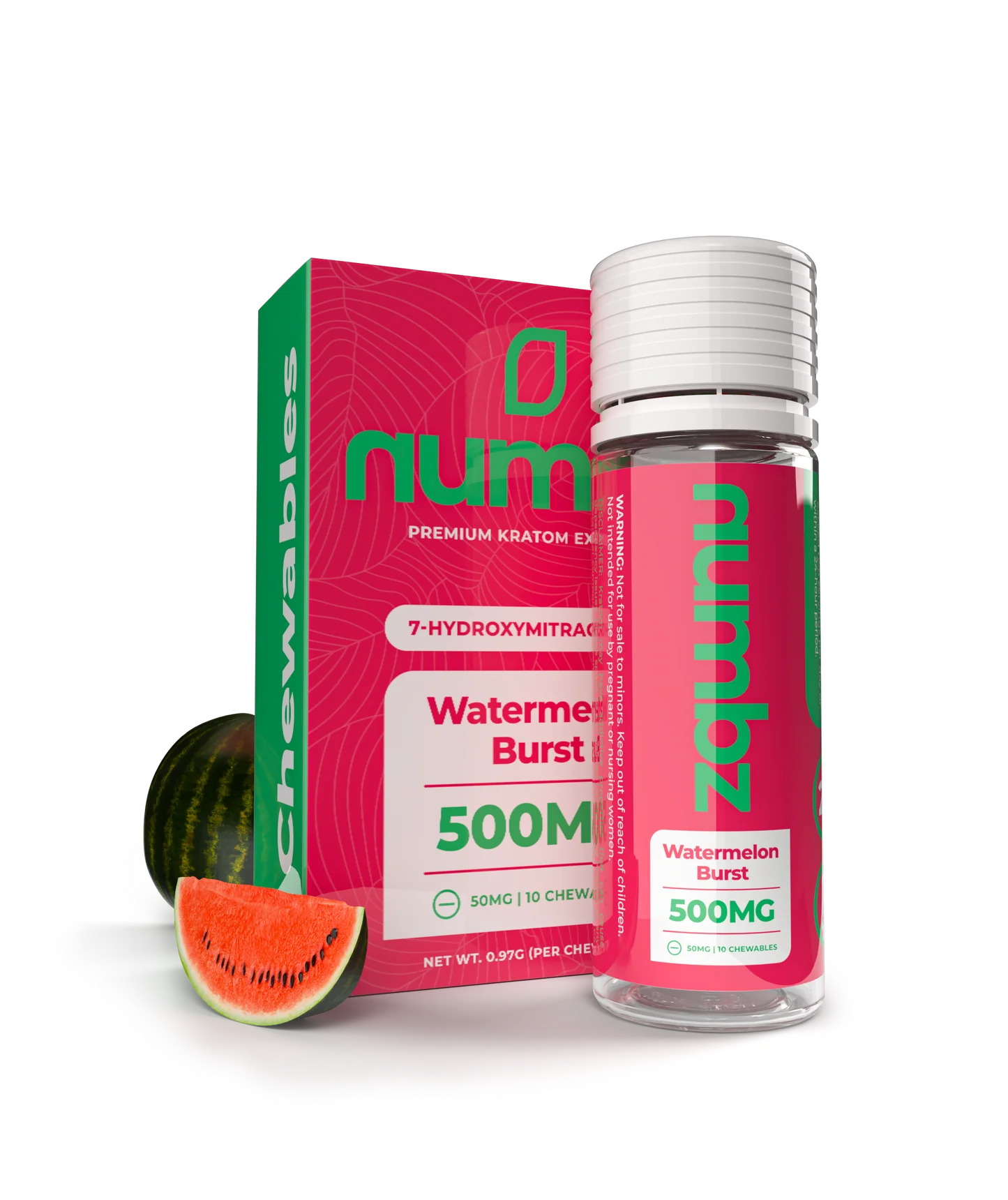 Numbz 500mg Watermelon Rush 10ct 5pk