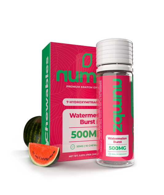 Numbz 500mg Watermelon Rush 10ct 5pk