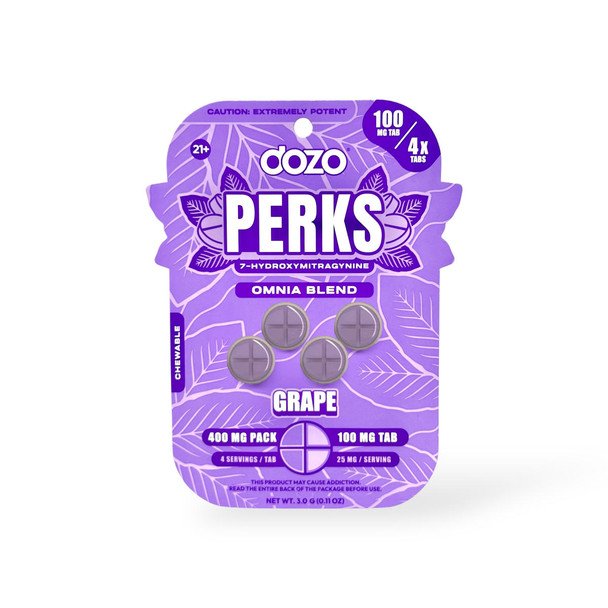 DozoPerks 100mg Grape 4ct 5pk