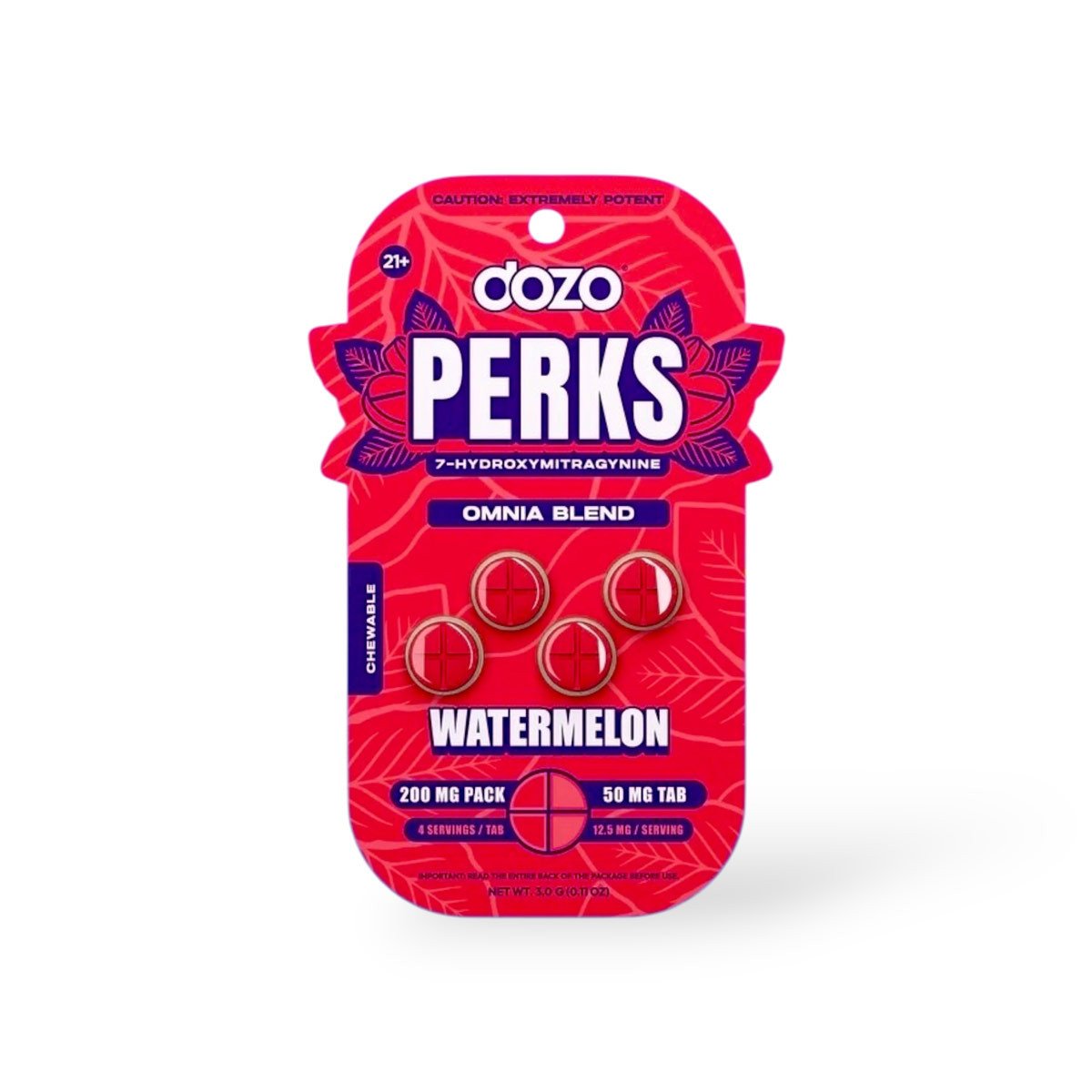 DozoPerks 50mg Watermelon 4ct 10pk