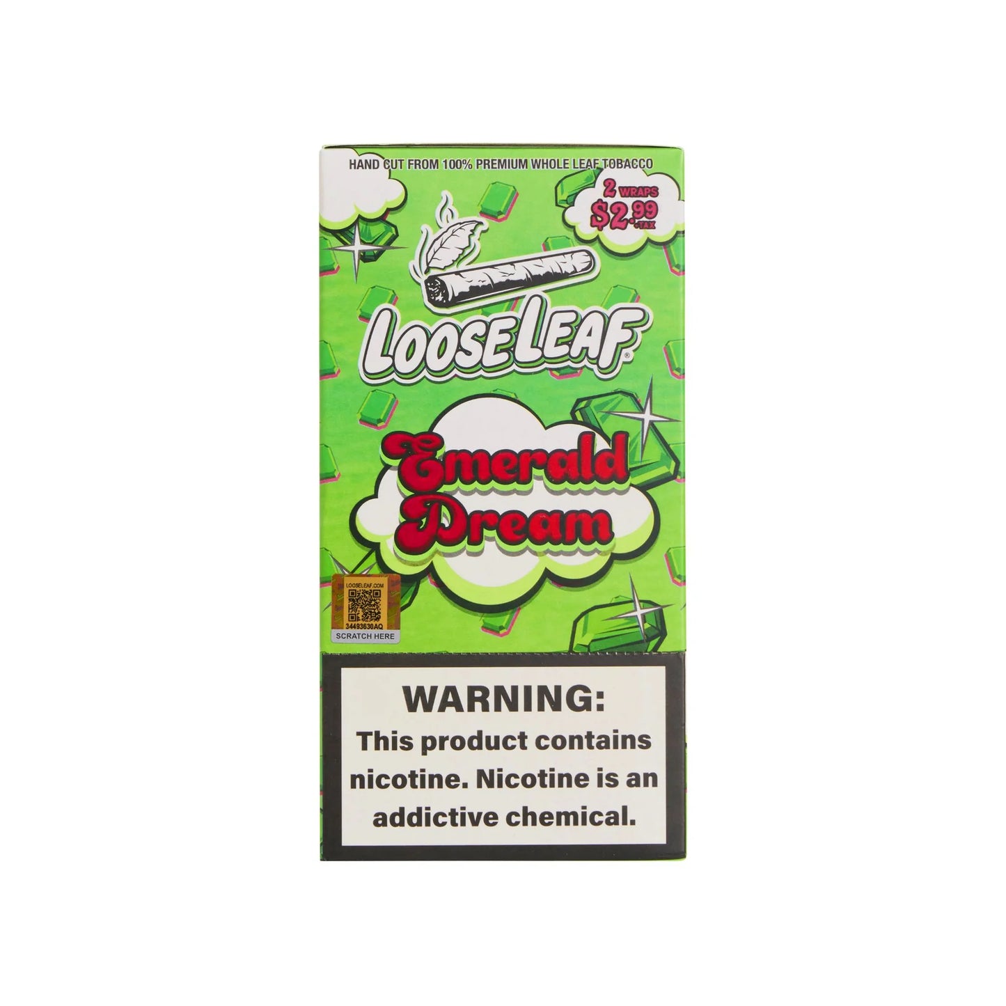 Loose Leaf 20ct Emerald Dream 2pk Pre Priced $2.99 Wrap