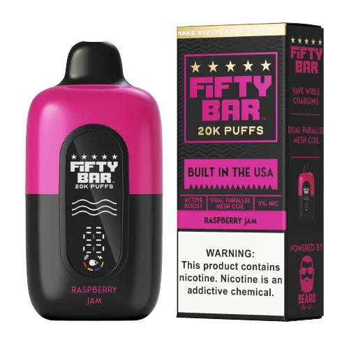 Fifty Bar 20k - Raspberry Jam 5ct