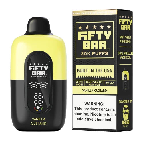 Fifty Bar 20k - Vanilla Custard 5ct
