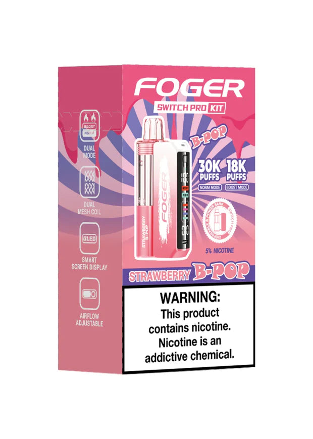 Foger Switch Pro Kit 30k - Strawberry B-Pop 5ct
