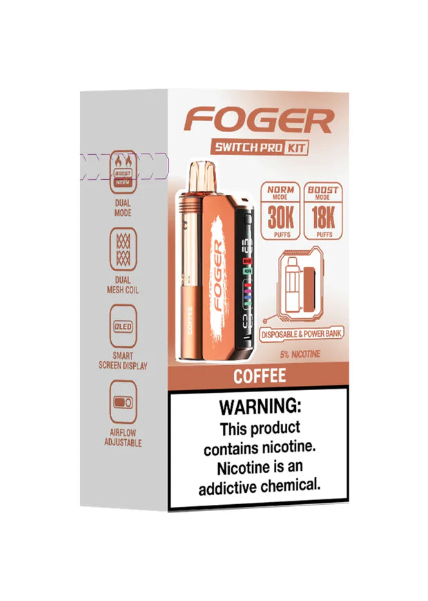 Foger Switch Pro Pod 30k -  Coffee 5ct