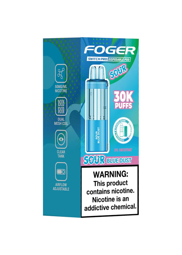 Foger Switch Pro Pod 30k - Sour Blue Dust 5ct