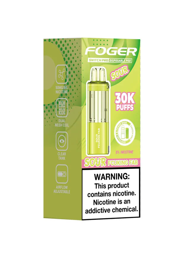 Foger Switch Pro Pod 30k - Sour Fcuking Fab 5ct