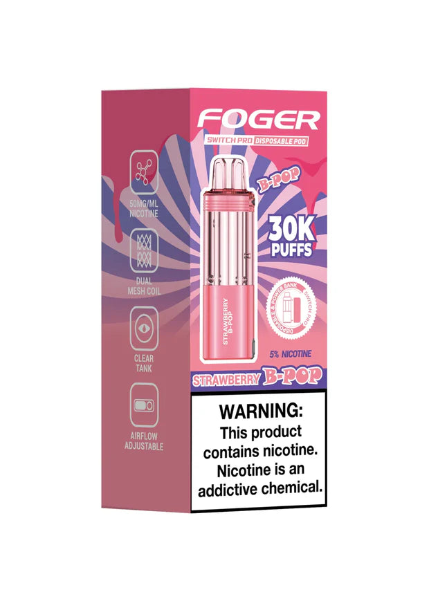 Foger Switch Pro Pod 30k - Strawberry B-Pop 5ct