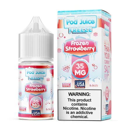Pod Juice Frozen Strawberry Freeze 35mg 30ml Salt Nic