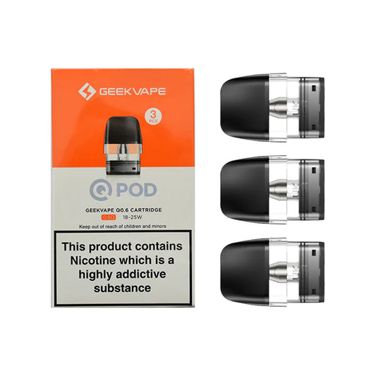 Geek Vape Q0.6 Cartridges 3ct