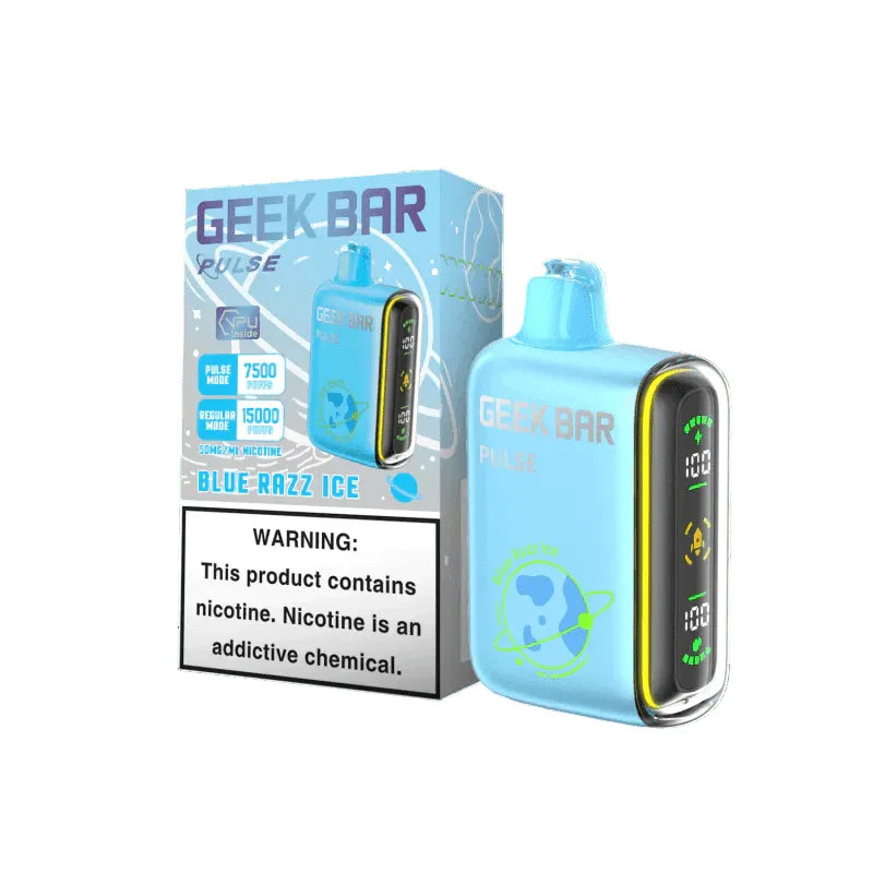 Geek Bar Pulse Blue Razz Ice 7500/15000k 5ct