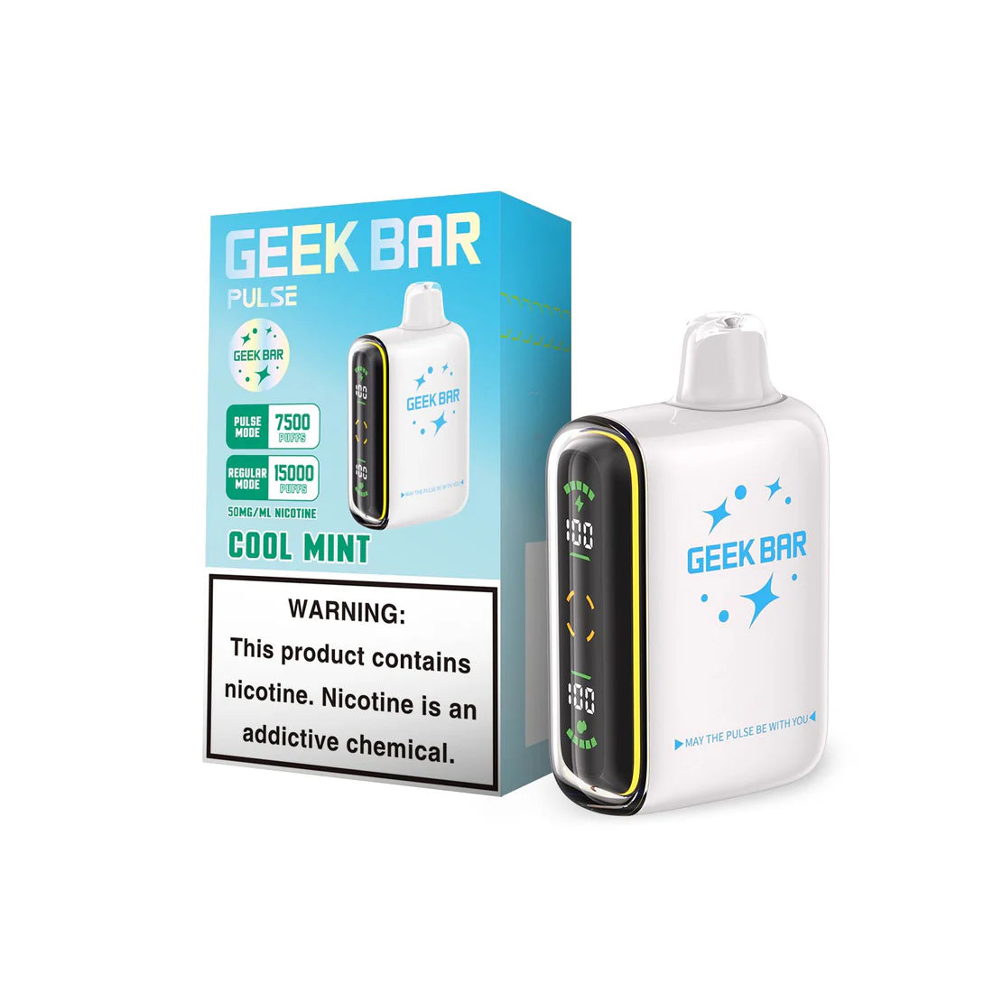 Geek Bar Pulse Cool Mint 7500/15000k 5ct