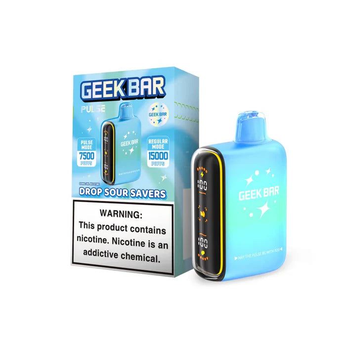 Geek Bar Pulse Drop Sour Savers 7500/15000k 5ct