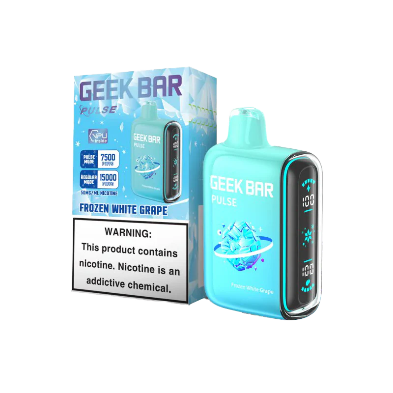 Geek Bar Pulse Frozen White Grape 7500/15000k 5ct
