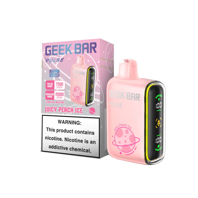 Geek Bar Pulse Juicy Peach Ice 7500/15000k 5ct
