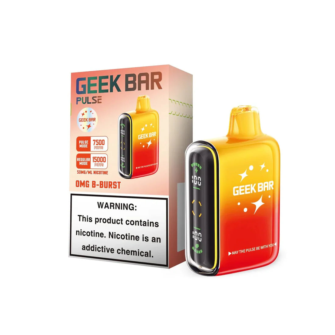 Geek Bar Pulse OMG B-Burst 7500/15000k 5ct