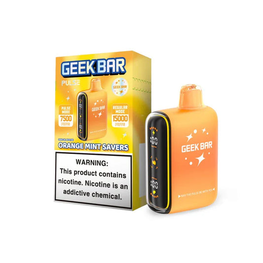Geek Bar Pulse Orange Mint Savers 7500/15000k 5ct