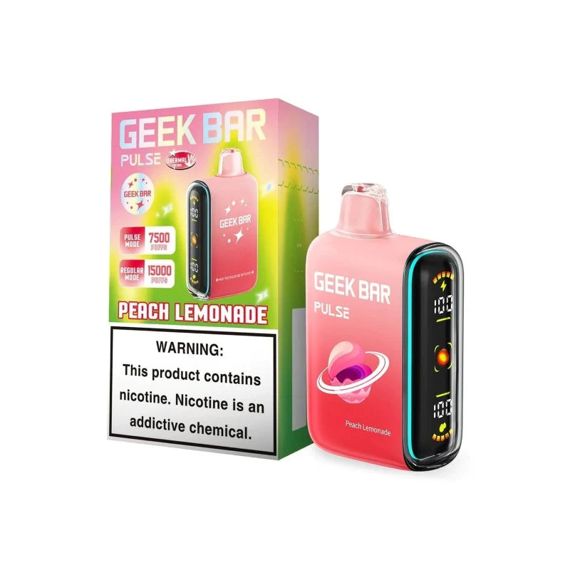 Geek Bar Pulse Peach Lemonade 7500/15000k 5ct