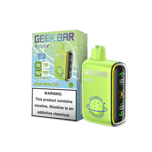 Geek Bar Pulse Sour Apple Ice 7500/15000k 5ct