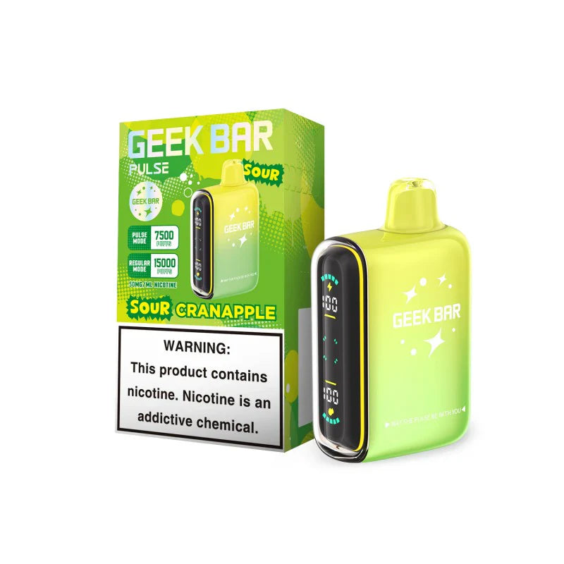 Geek Bar Pulse Sour Cranapple 7500/15000k 5ct