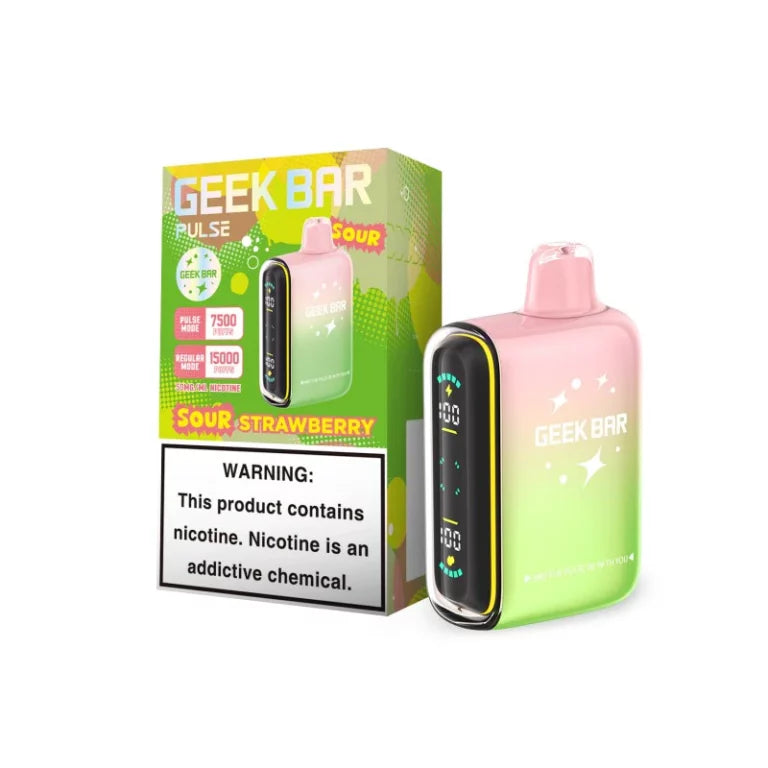 Geek Bar Pulse Sour Strawberry 7500/15000k 5ct