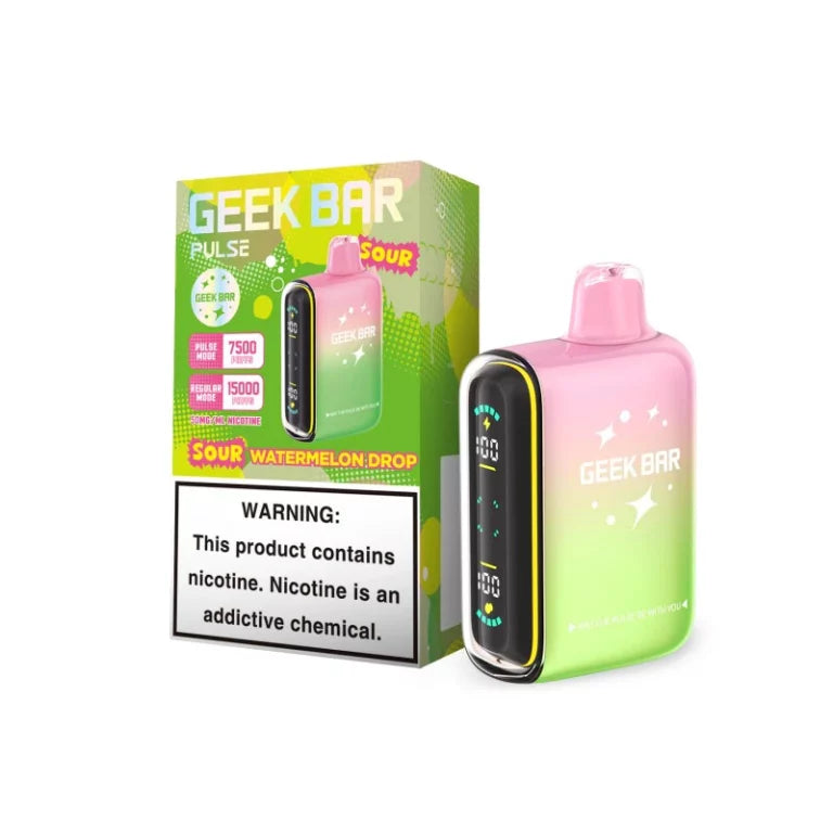 Geek Bar Pulse Sour Watermelon Drop 7500/15000k 5ct