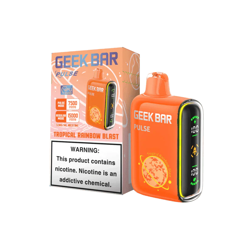 Geek Bar Pulse Tropical Rainbow Blast 7500/15000k 5ct